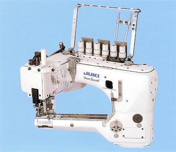 How to operate a JUKI industrial sewing machine - sewing a jeans pocket 
